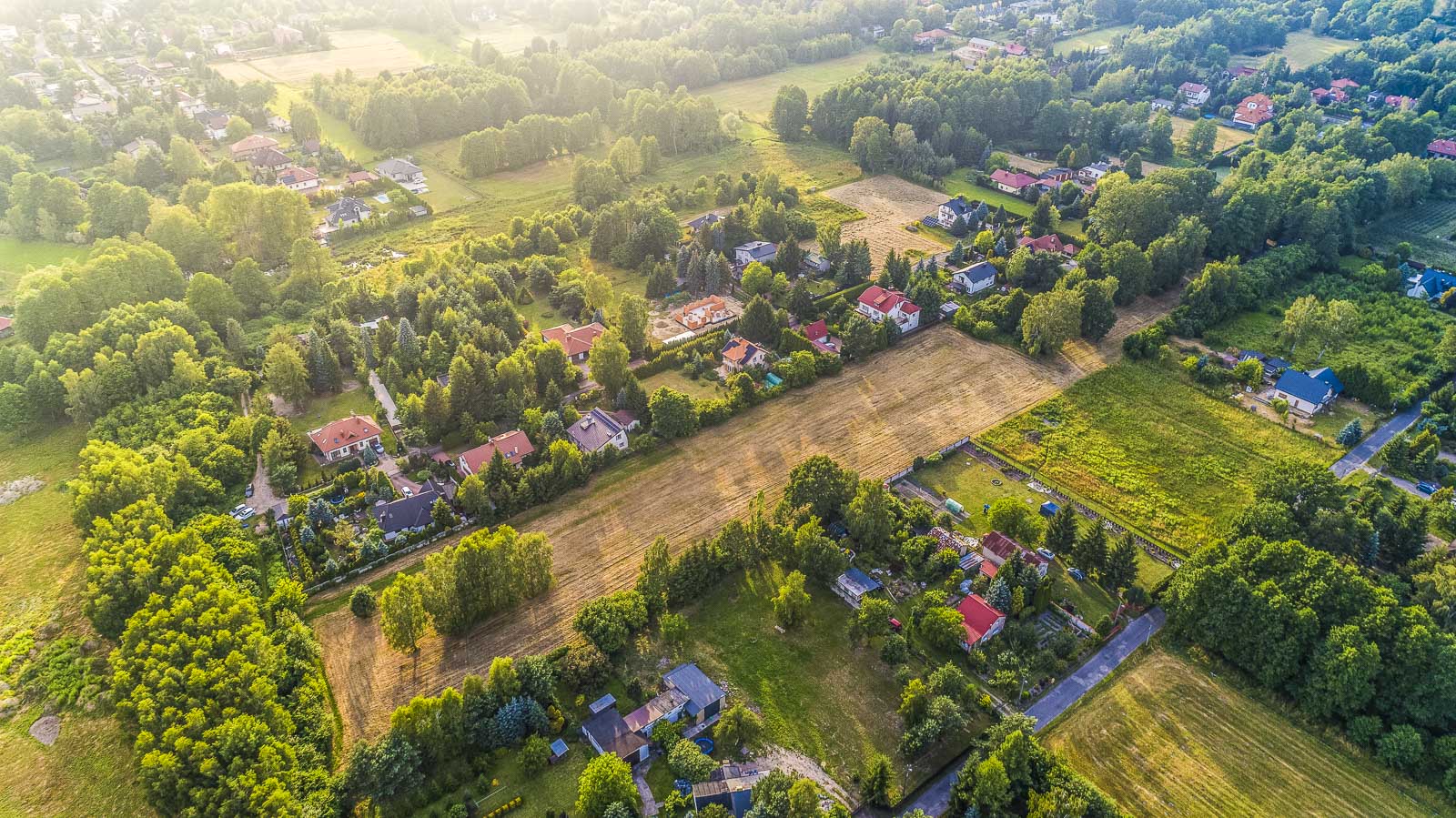 działka na sprzedaż Łódź fotografia dronem inwestycyjna