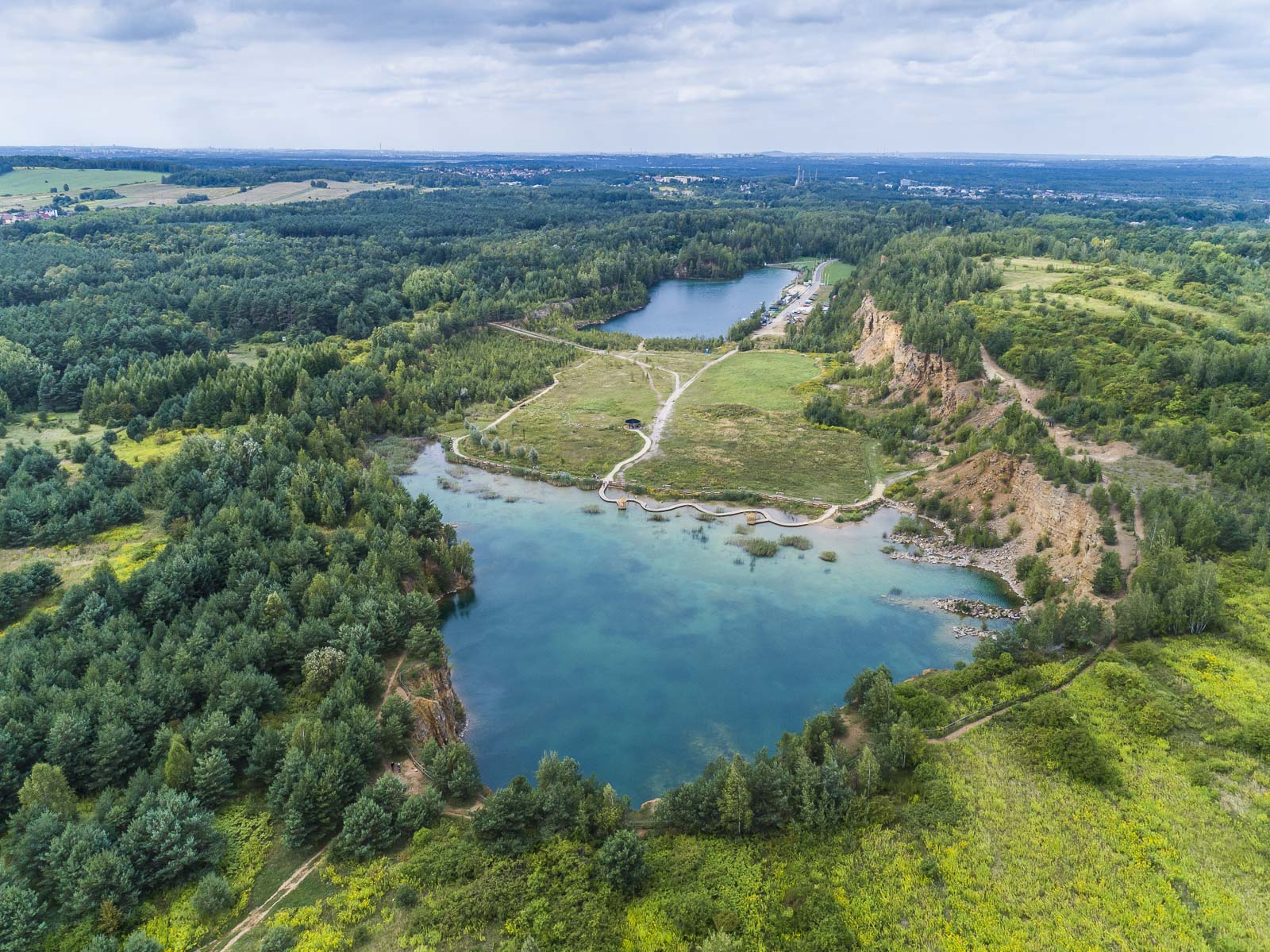 osiedle nad rzeką Łódź Bałuty zdjęcia z powietrza